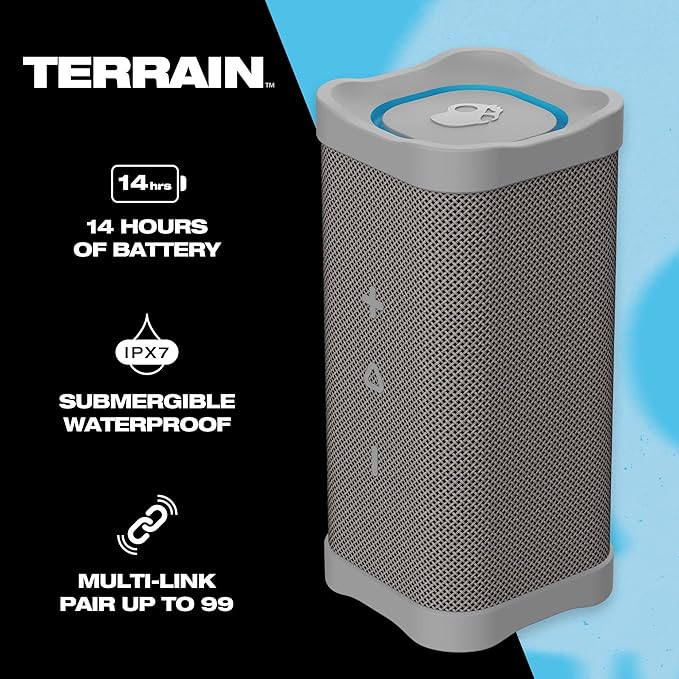 Skullcandy Terrain Wireless Bluetooth Speaker - Grey