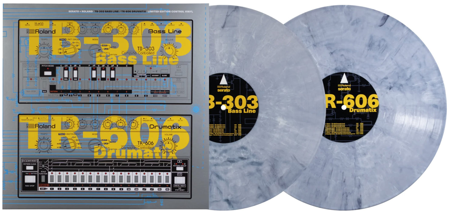 Serato + Roland TB-303 / TR-606 Drumatix Control Vinyl Pair - Limited Edition