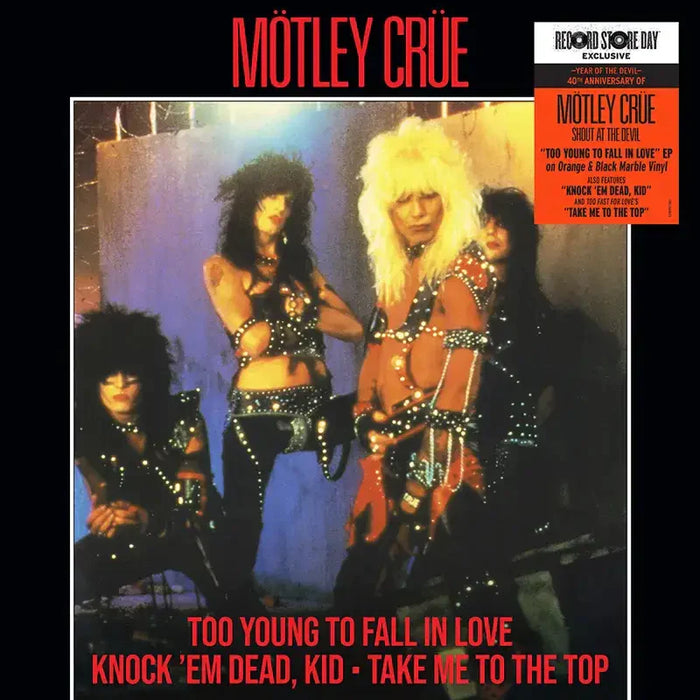 Motley Crue - Too Young To Fall in Love - Shout at the Devil 40th EP - 12" Vinyl - RSD 2023 - Black Friday