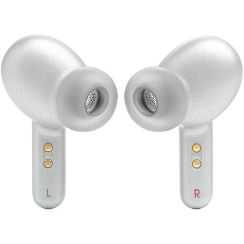 JBL Live Pro 2 Noise-Canceling True Wireless In-Ear Headphones (Silver)