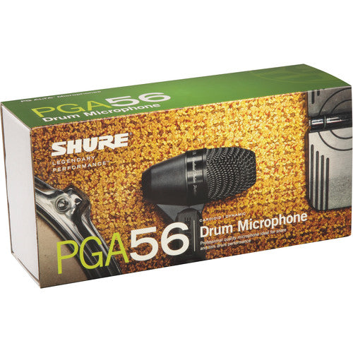 Shure PGA56-LC Cardioid Dynamic Snare/Tom Microphone (Less Cable)