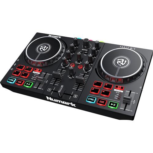 Numark Party Mix II DJ Controller + Noho Stand + HF125 Headphones - Rock and Soul DJ Equipment and Records