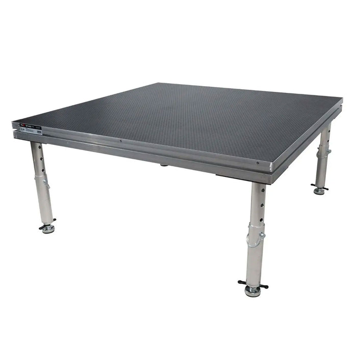 Pro X XSU-4X4 - StageOne 48"x48" Stage Deck with 16" to 22" Adjustable Telescoping Legs and Deck Leveling Clip