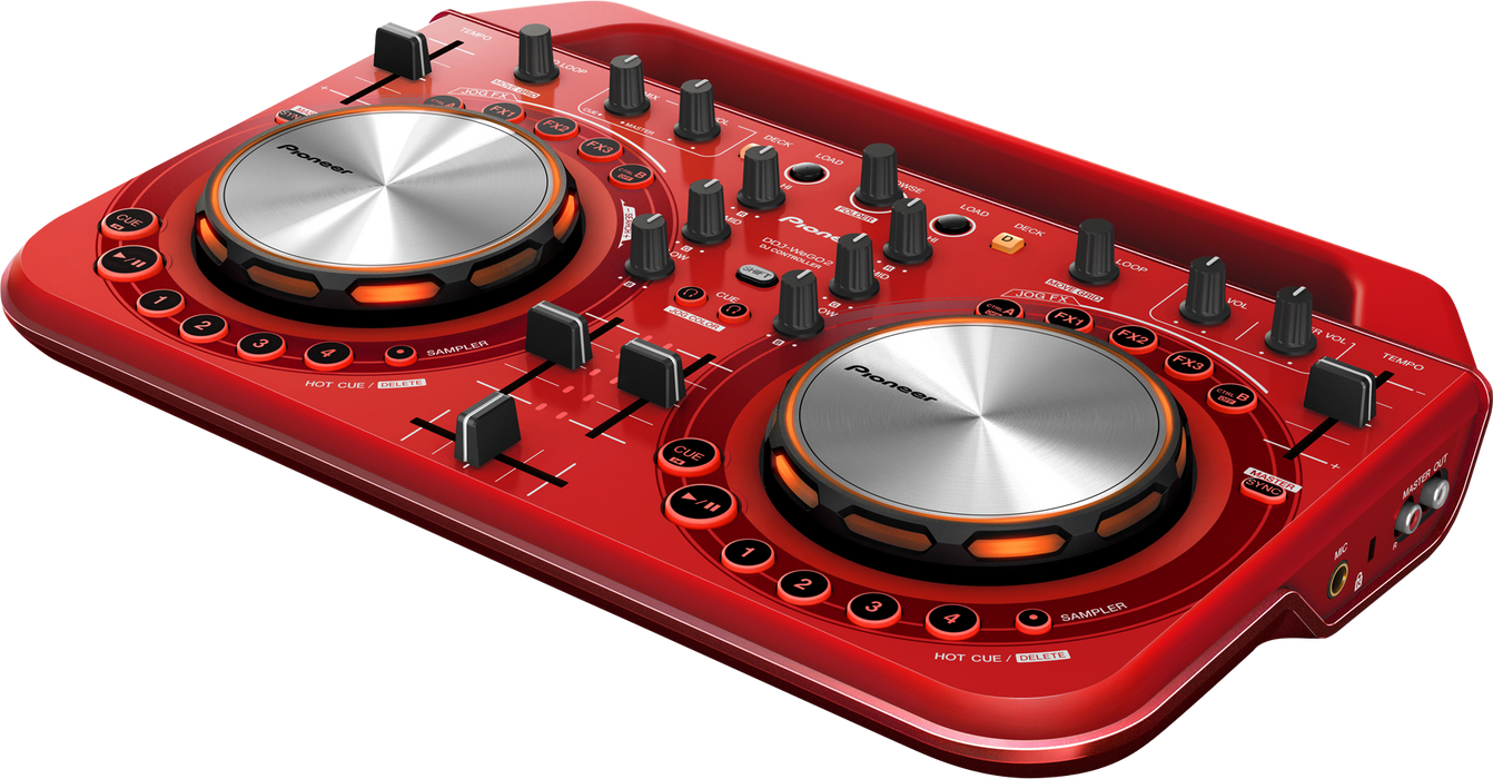 Pioneer DDJ-WeGo 2-R DJ Controller, Red (Open Box)