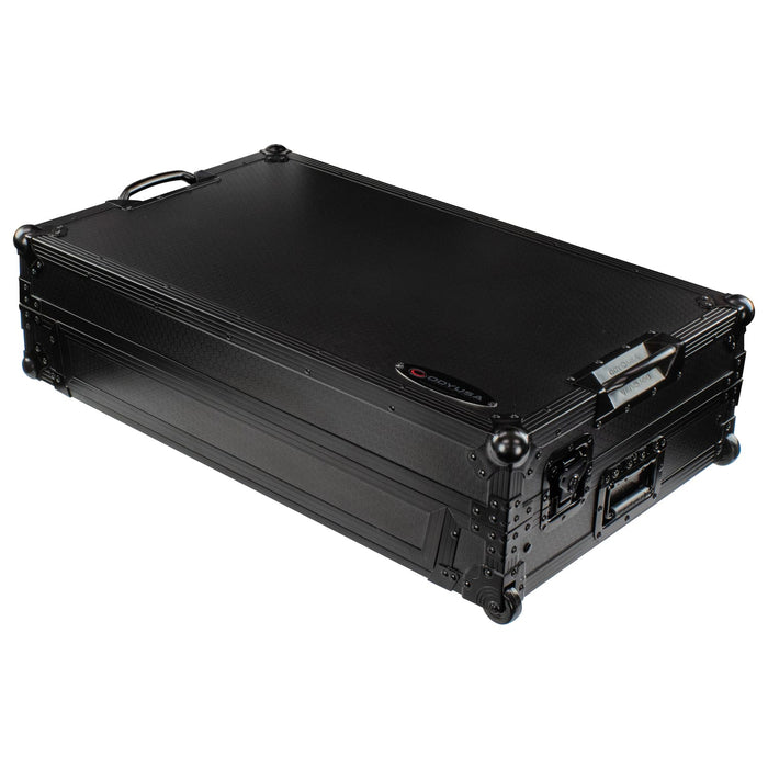 RANE FOUR I-Board Flight Case with Glide Style Laptop Platform and Wheels