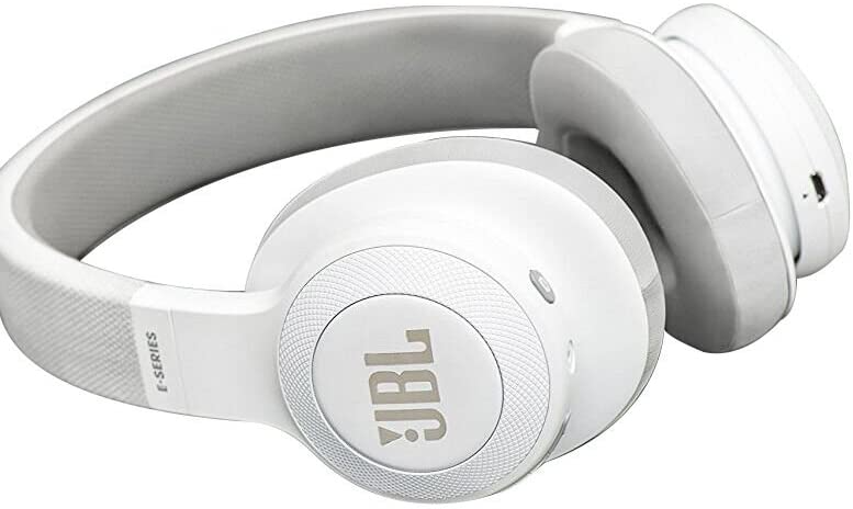 JBL E55BT Bluetooth Over-Ear Headphones (White)