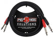 Pig Hog PD-21406 6' 1/4" Mono Male to 1/4" Mono Male Dual Cable - Rock and Soul DJ Equipment and Records