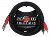 Pig Hog PD-R1406 6' RCA Male to 1/4" Mono Male Dual Cable - Rock and Soul DJ Equipment and Records
