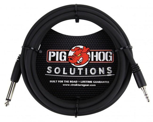 Pig Hog PX-35T4M Solutions 3.5mm TRS to 1/4" Mono Adapter Cable (10 ft.) - Rock and Soul DJ Equipment and Records