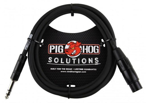Pig Hog PX-TMXF6 6' TRS Male to XLR Female Balanced Cable - Rock and Soul DJ Equipment and Records