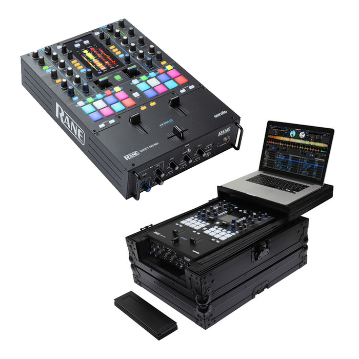 Rane DJ Seventy Two MKII + Odyssey Universal 12" Format DJ Mixer Case with Extra Deep Rear Cable Space (Black Label)