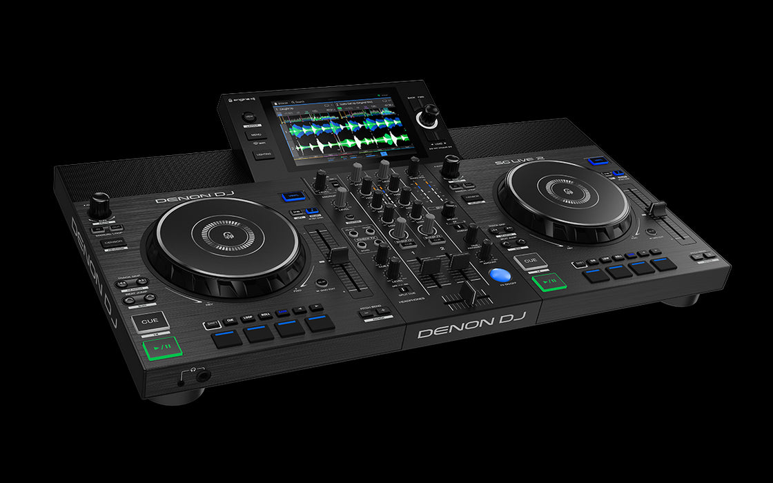 Denon DJ SC LIVE 2 - Standalone DJ Controller, 2-Channel Mixer, Amazon Music Unlimited Streaming, Wi-Fi, Speakers, Serato DJ & Virtual DJ Compatible