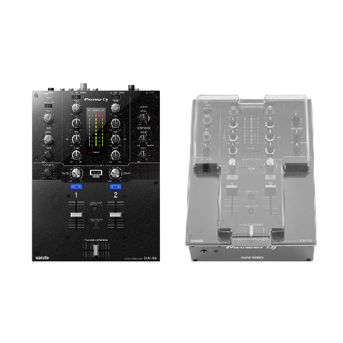 Pioneer DJ DJM-S3 2-channel Scratch Mixer With Serato Dvs + Decksaver Dust Cover