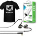 Sennheiser IE 400 Pro Monitor Earphones (Smoky Black) + W.O. T-shirt + Power Bank - Rock and Soul DJ Equipment and Records