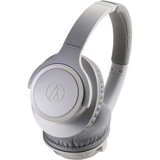 Audio-Technica ATH-SR30BTGY Bluetooth Wireless Over-Ear Headphones, Natural Gray + Free Lunch Box - Rock and Soul DJ Equipment and Records