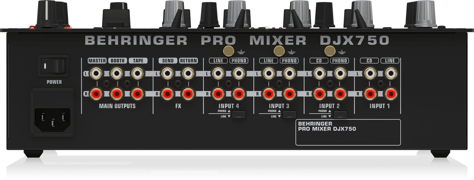 Behringer Pro Mixer DJX750 4-channel DJ Mixer (Open Box)