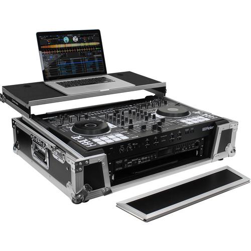 Odyssey Flight Zone Glide Case with Wheels for Roland DJ-808 & Denon MC7000 V2 - Rock and Soul DJ Equipment and Records