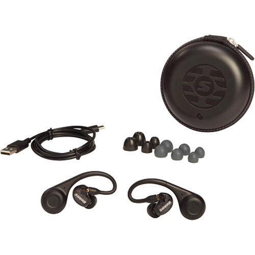 Shure AONIC 215 Gen 2 Bluetooth True Wireless In-Ear Headphones, Black (Open box)