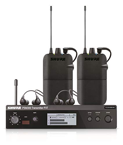 Shure PSM 300 Twin-Pack Wireless In-Ear Monitor Kit (G20: 488 to 512 MHz)