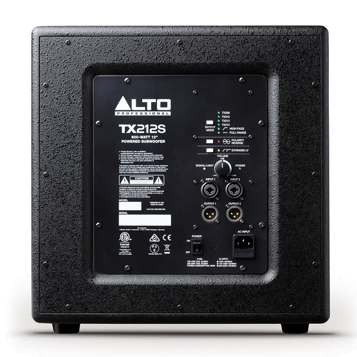 Alto Professional TX212S 900-Watt 12-Inch Powered Subwoofer