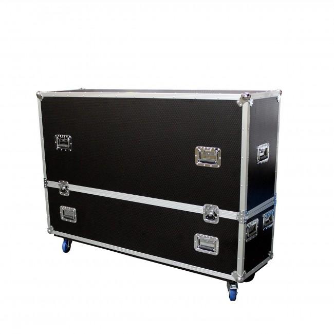 ProX DUAL 55"- 65" Universal LCD LED TV ATA Flight Case W/4X4" Casters - Rock and Soul DJ Equipment and Records