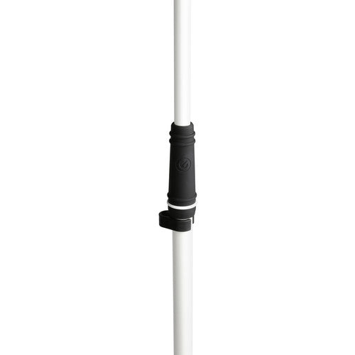 Gravity Microphone Stand, White, Adjustable Height (GMS23W)
