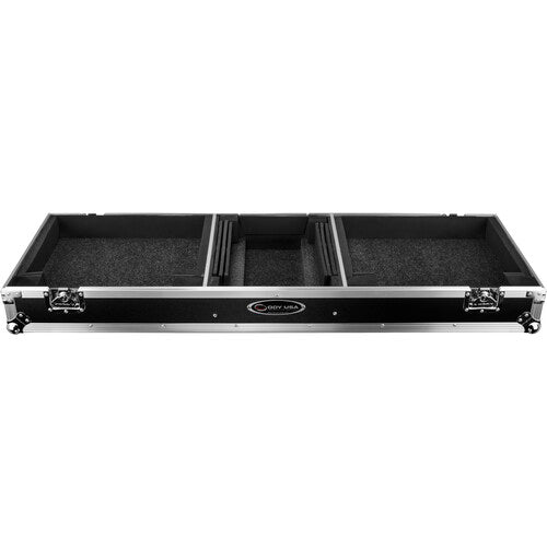 Odyssey Flight Zone Coffin for 12" Mixer + Two Standard Position Turntables with Wheels