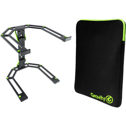 Gravity Stands Adjustable Laptop and Controller Stand with Neoprene Protection Bag