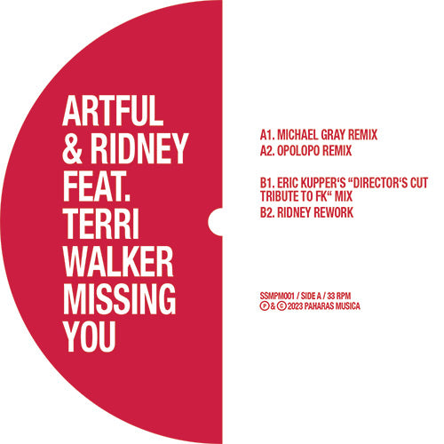 Artful & Ridney/MISSING YOU RX (RSD) 12" [LP] - RSD2023