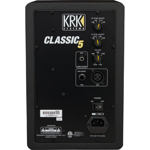 KRK Classic 5 Near-Field 2-Way Studio Monitor (Black) (Open Box)