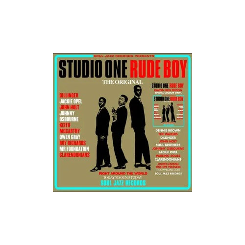 Soul Jazz Records presents - STUDIO ONE RUDE BOY (RED & CYAN VINYL) - 2LP, Red & Cyan Vinyl [w/ download card] - RSD 2024