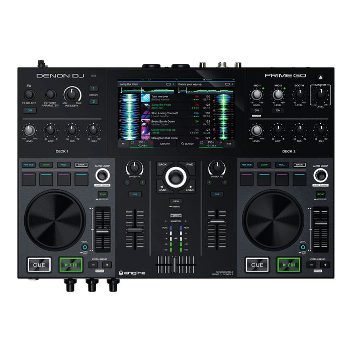 Denon DJ PRIME GO - Smart DJ Controller Console with 7" Touchscreen