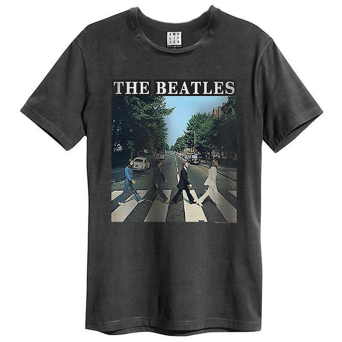 Beatles Abbey Road Vintage T-Shirt (Charcoal)