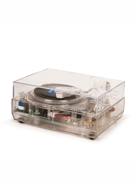 Crosley RSD2020 Mini Turntable - Clear + Two 3" Post Malone records "Limited Ed." - Rock and Soul DJ Equipment and Records