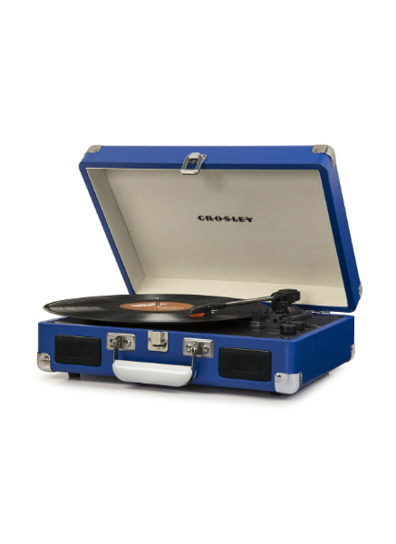 Crosley Cruiser Deluxe Turntable With Bluetooth - Blue Vinyl