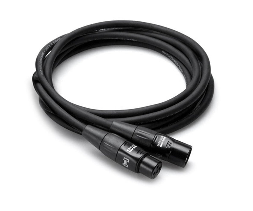 Hosa Pro Microphone Cable REAN XLR3F to XLR3M - Rock and Soul DJ Equipment and Records