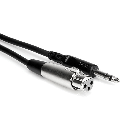 Hosa Technology Stereo 1/4" Male to 3-Pin XLR Female Interconnect Cable - 15 - Rock and Soul DJ Equipment and Records