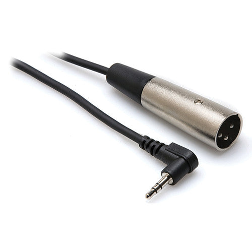 Hosa Technology Stereo 3.5mm Mini Angled Male to XLR Male Cable - 15' - Rock and Soul DJ Equipment and Records