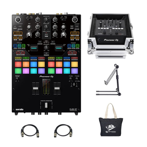 Pioneer DJ DJM-S7 Value Bundle - Rock and Soul DJ Equipment and Records