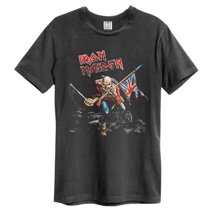 Iron Maiden 80 Tour Vintage T-Shirt (Charcoal)