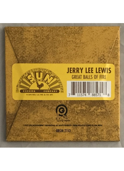 Sun Records - Jerry Lee Lewis 3 Inch Single - Great Balls of Fire