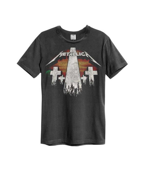 Metallica Master Of Puppets Revamp Vintage T-Shirt (Charcoal)