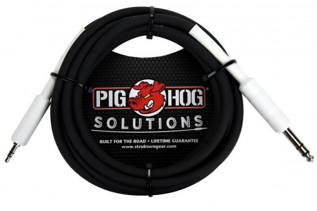 Pig Hog PX48J6 Solutions 1/4 TRS to 1/8 Mini Adapter Cable 6 ft. - Rock and Soul DJ Equipment and Records