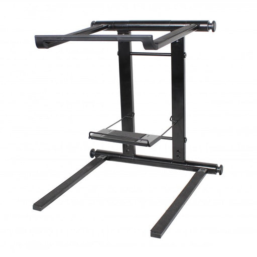 ProX Foldable Universal Laptop Stand with Utility Tray Black Finish - Rock and Soul DJ Equipment and Records