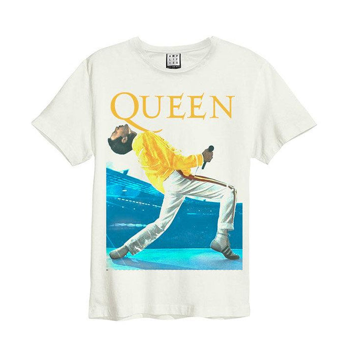 Queen Freddie Triangle Vintage T-Shirt (White)