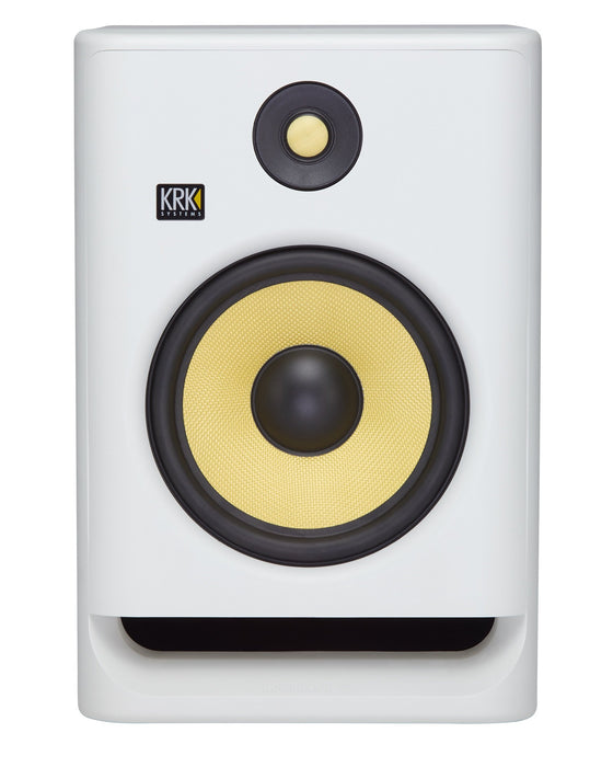 KRK ROKIT RP8 G4 Professional Bi-amp Studio Monitor (White Noise) - Rock and Soul DJ Equipment and Records