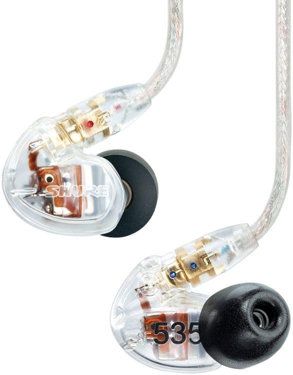 Shure SE535 Sound Isolating Earphones in Clear — Rock and Soul DJ