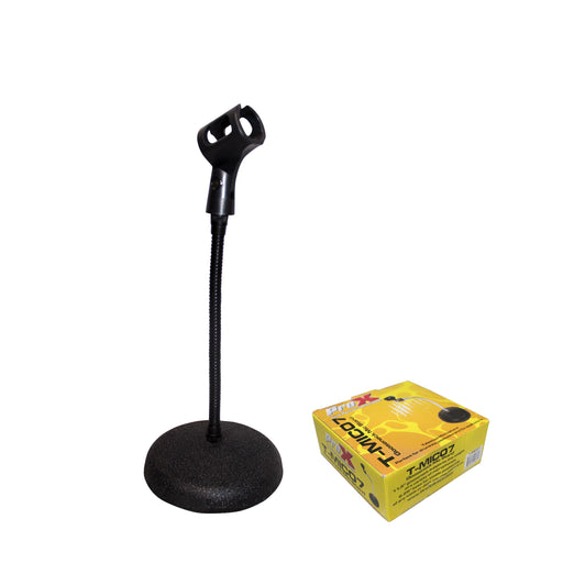 ProX Gooseneck Desktop Microphone Stand With 6" Round Base - Rock and Soul DJ Equipment and Records