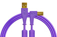 Chroma Cables: Audio Optimized USB Cables - Purple Right Angle - Rock and Soul DJ Equipment and Records