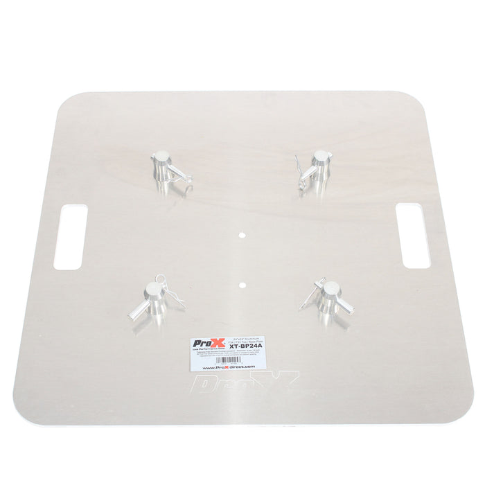 ProX 24 In. x 24 In. 8mm Aluminum Base Plate for F34 and F33 Trussing Fits Most Manufacturers W-Conical Connectors